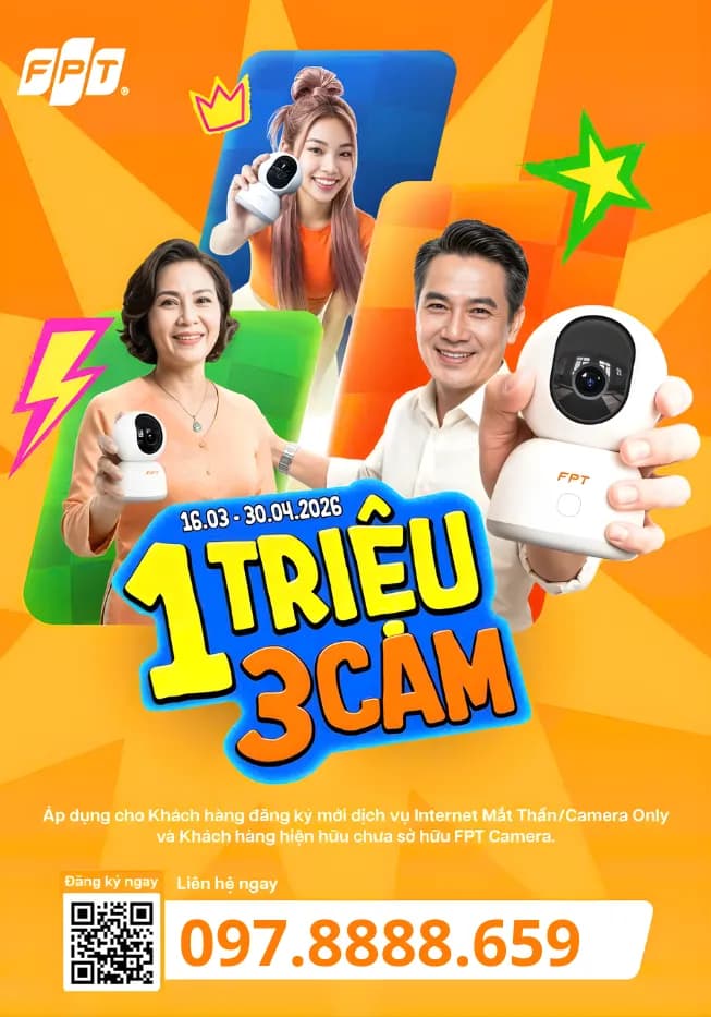 Khuyến Mãi Lắp Camera FPT: Siêu Ưu Đãi 1 Triệu 3 Cam