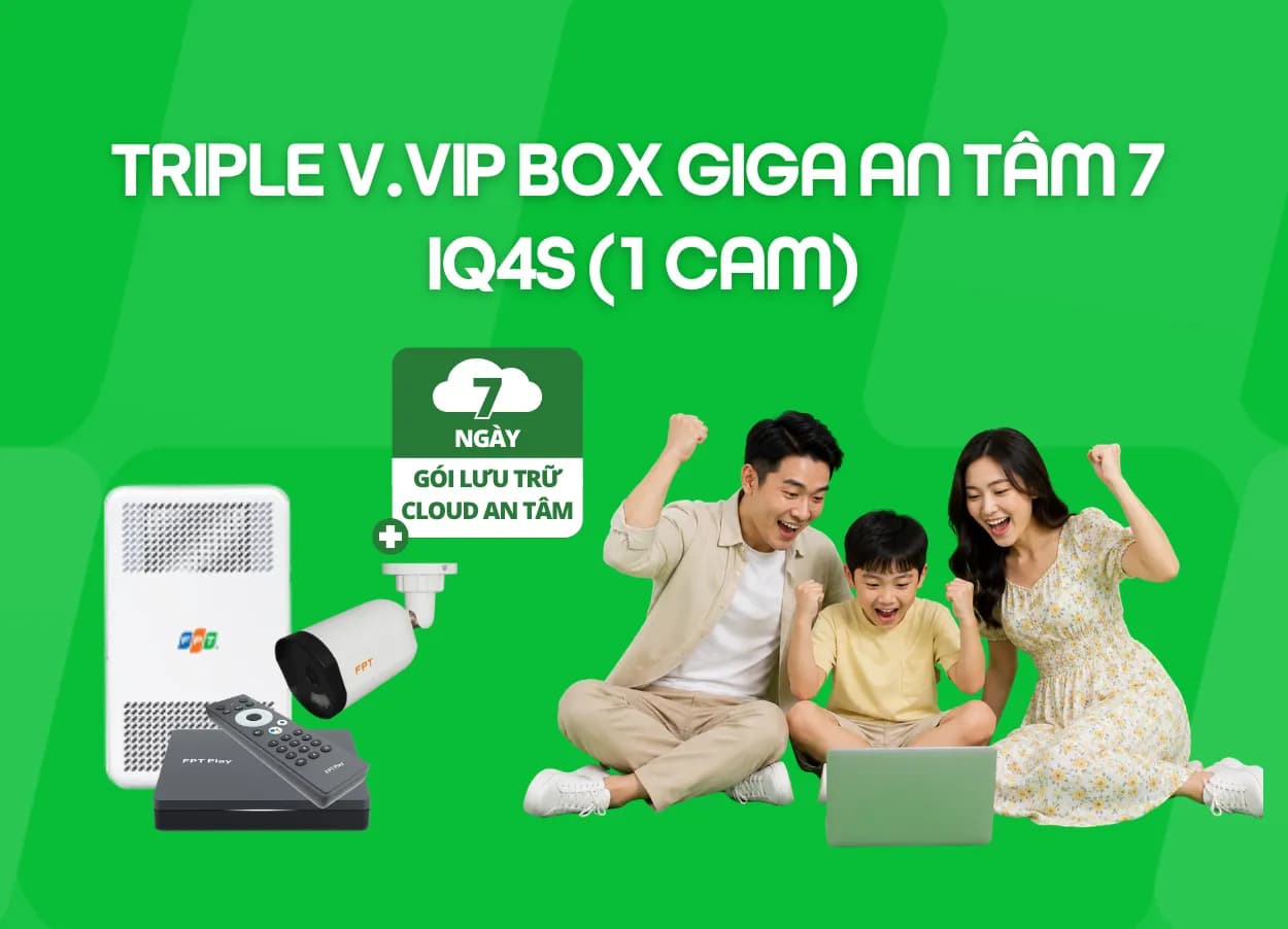 Triple V.VIP Box Giga An Tâm 7 - IQ4S( 1 Cam)