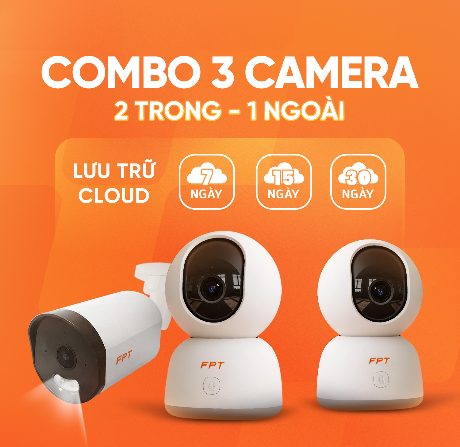 Combo 3 Camera (2 Play 4; 1 IQ4S)